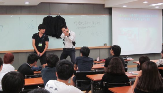 職業教育での現場実演